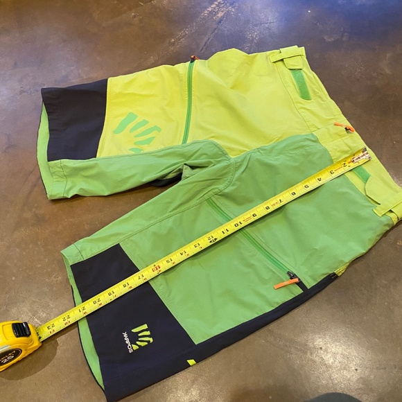 Karpos MTB Riding Biking Climbing Active Sports Outdoor Yellow Green Shorts - Picture 13 of 14